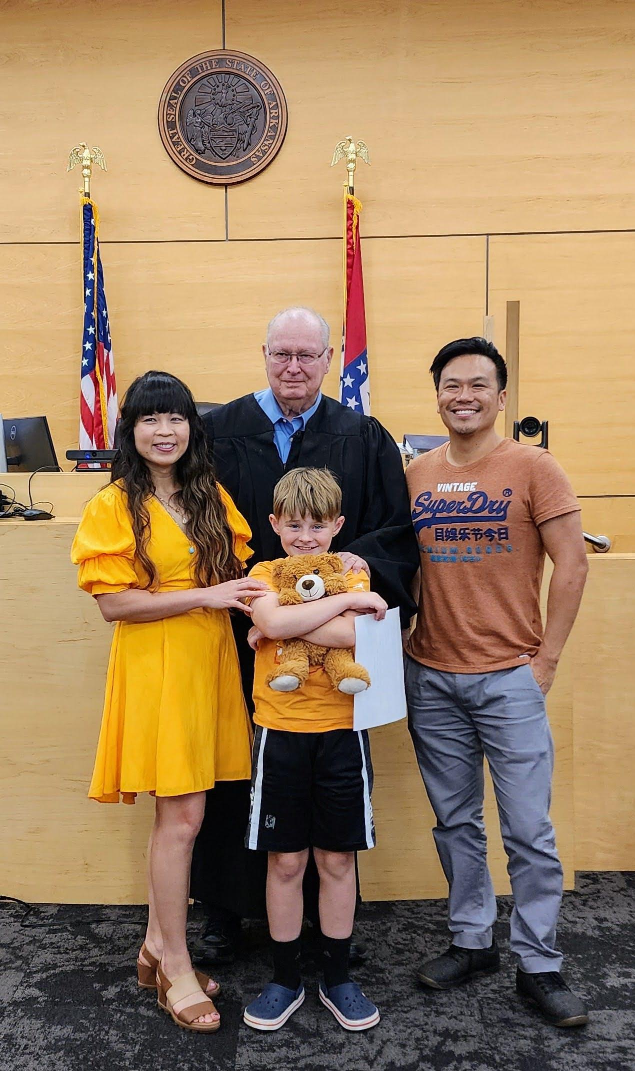 Family adoption ceremony